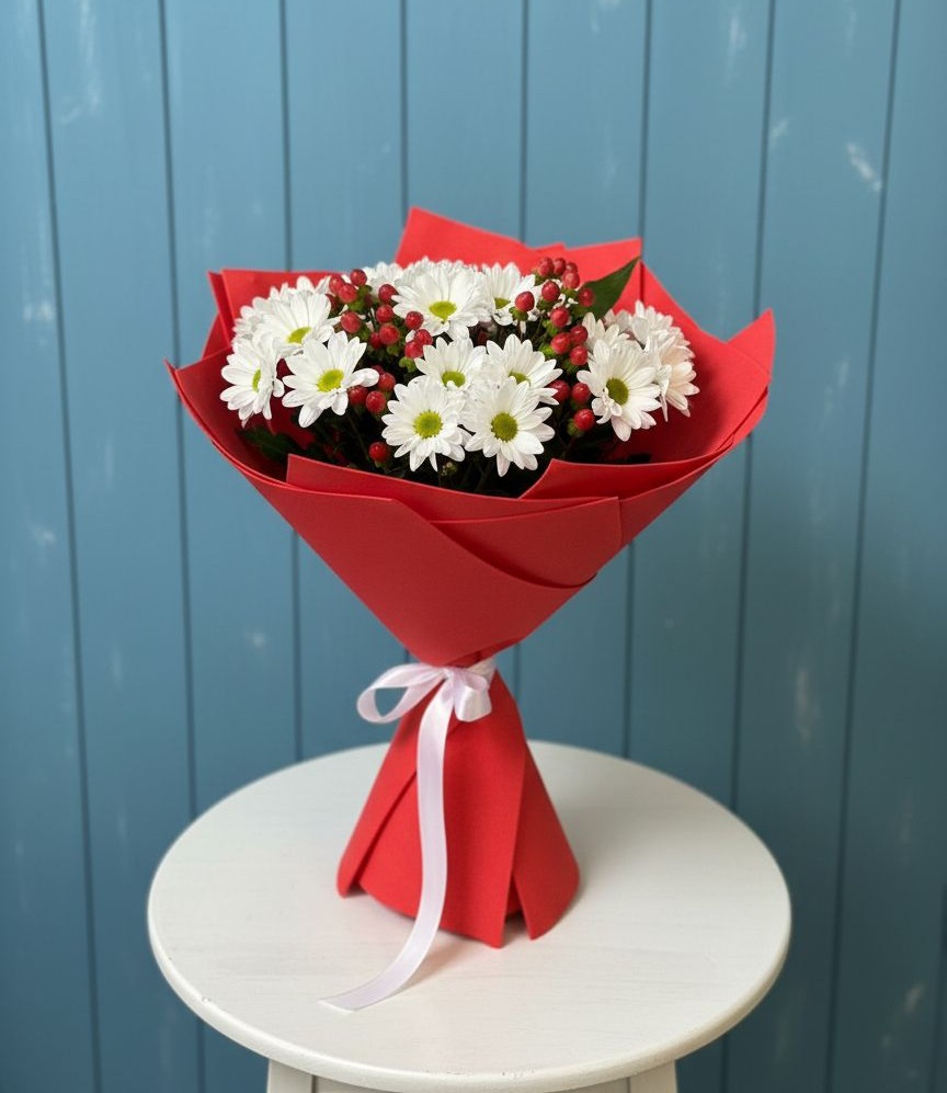 Букет цветов из: Хризантемы в Нижних-Сергах