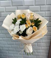 Букет цветов из:  Розы и Хризантемы в Нижних-Сергах