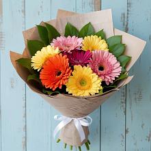 Букет цветов из:  Герберы #REPLACE_PRED# Нижних-Сергах