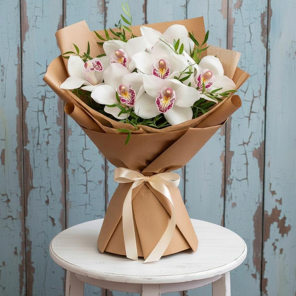 Букет цветов из: Орхидеи и Розы в Нижних-Сергах