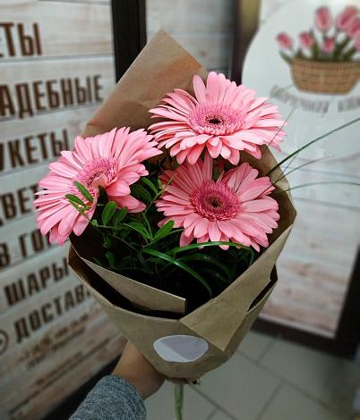 Букет цветов из: Герберы в Нижних-Сергах