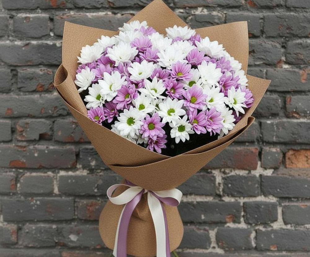 Букет цветов из: Хризантемы в Нижних-Сергах