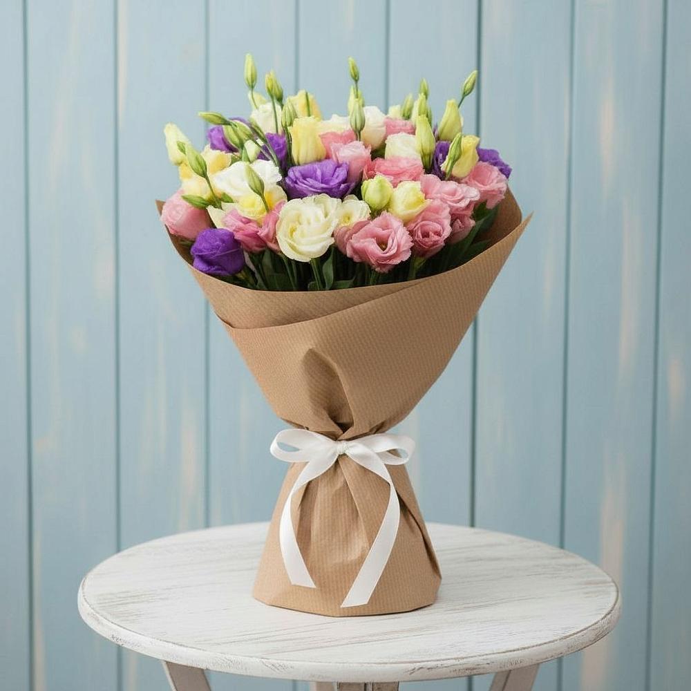 Букет цветов из: Лизиантусы в Нижних-Сергах