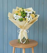 Букет цветов из:  Хризантемы и Розы в Нижних-Сергах