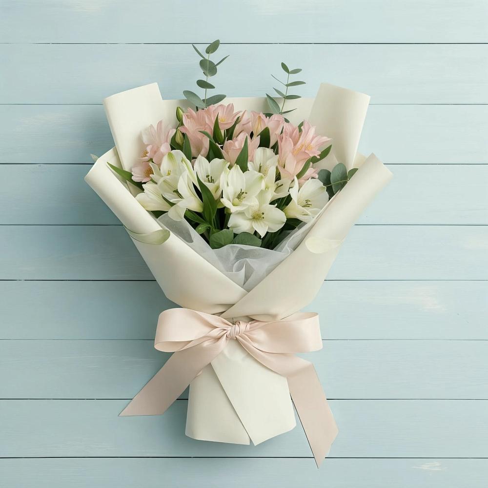 Букет цветов из: Альстромерии в Нижних-Сергах