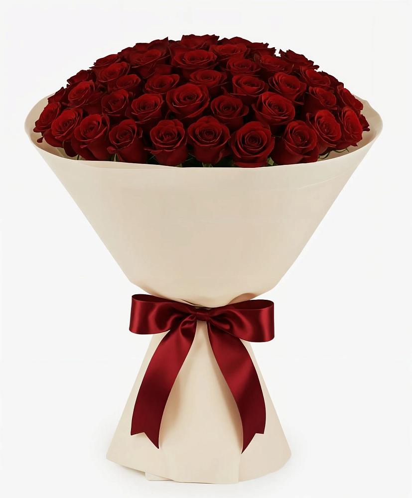 Букет 101 Бордовая роза Блэк Бакарра в Нижних-Сергах