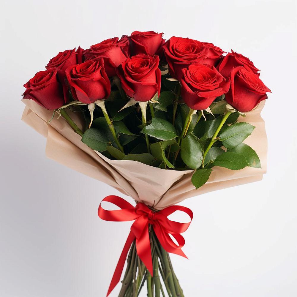 Букет 11 Красных роз Эдлесс Лав в Нижних-Сергах